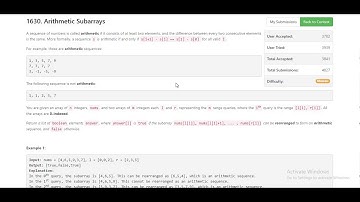 1630. Arithmetic Subarrays | LeetCode | Weekly Contest 212 | Arrays | Sorting