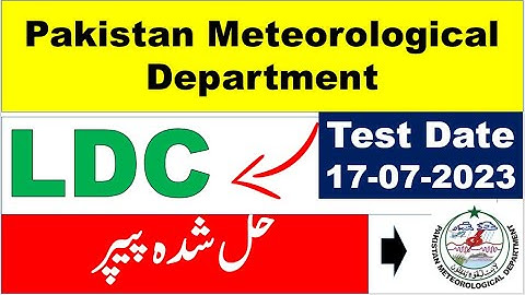 PMD LDC complete solved paper held on 17/07/2023