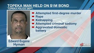 Man, 57, held on $1 million bond after Monday arrest in Topeka
