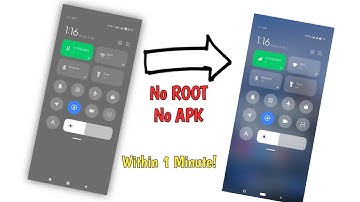 How to UNABLE control centre background blur in MIUI 12/12.5 || No ROOT No APP || 2022 ||