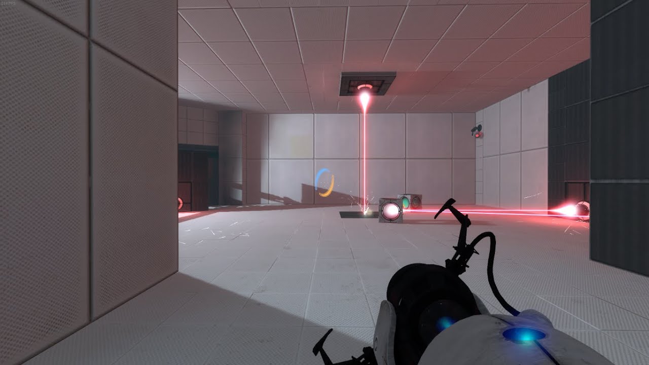 Guys! There's someting wrong with my test chamber! (triple laser meme)