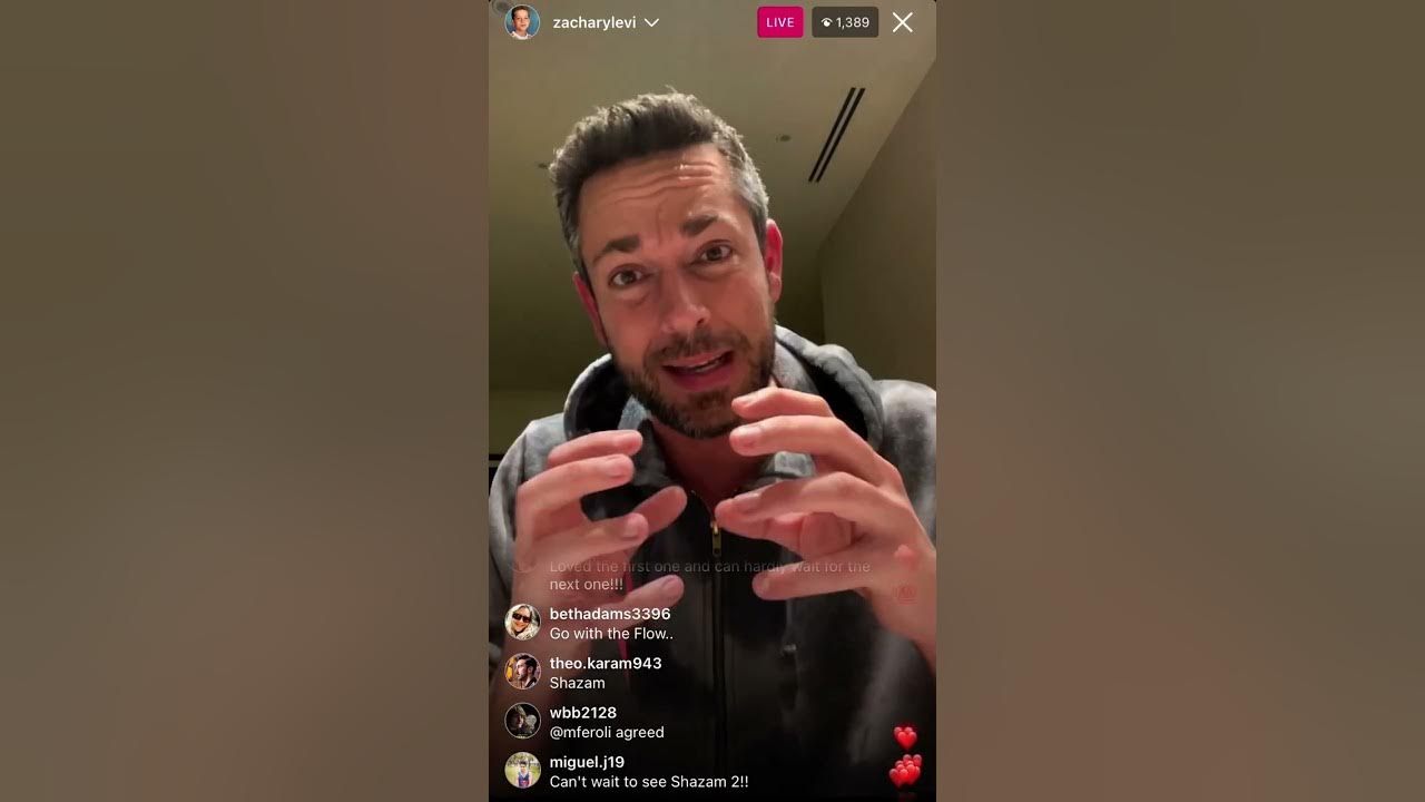 Zachary Levi Instagram Live (Part 1) - December 22, 2022 - YouTube