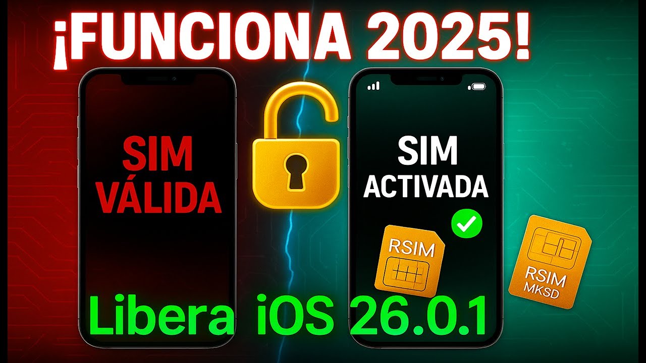 Como LIBERAR un iPhone con R sim en iOS 26.0.1, Octubre 2025 MKSD Ultra ...