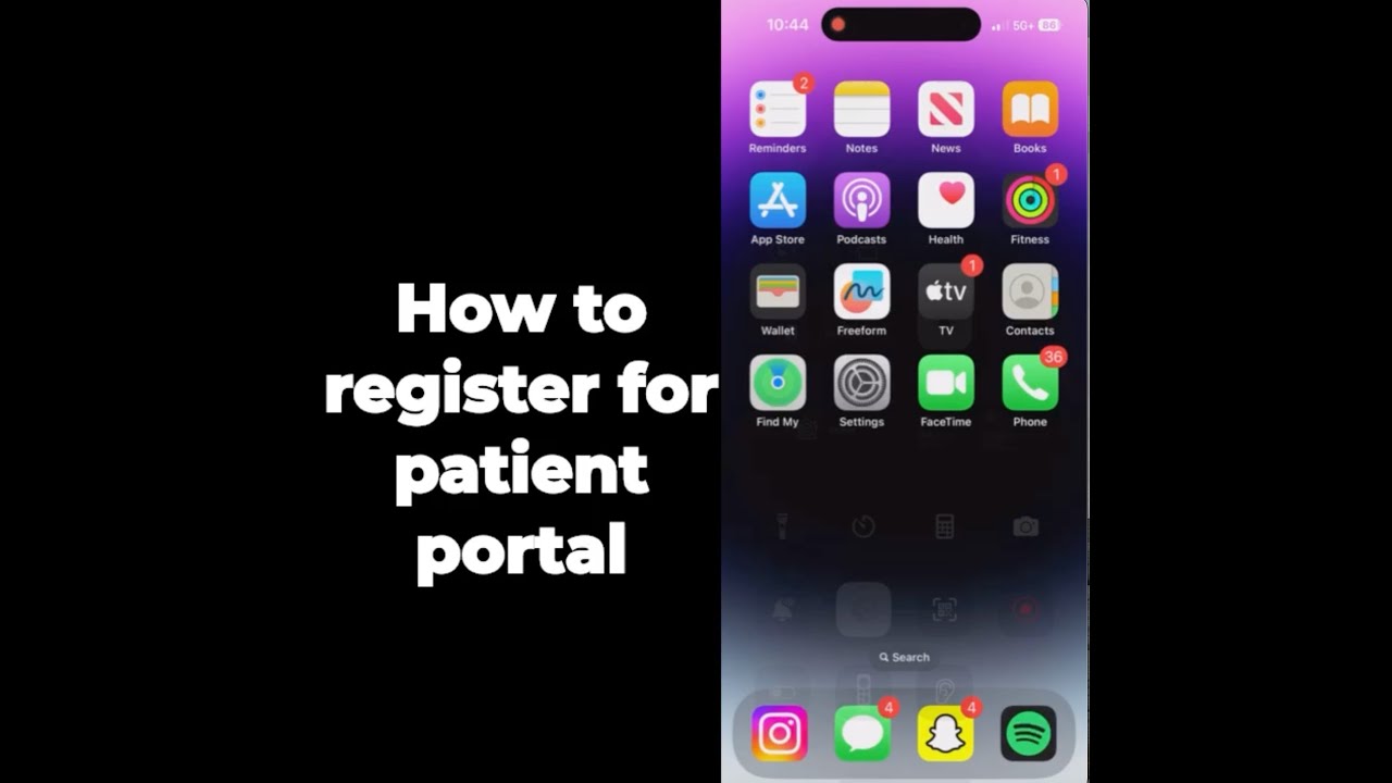 How to Register for Patient Portal - YouTube