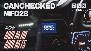 CANchecked display for Audi A4 (B9) and A5 (F5)