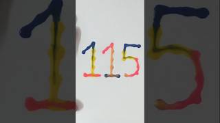 115 number drawing | drops bole magic tale 💧🎨  #shorts #art