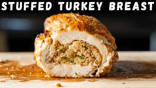Why Whole Turkeys Are Overrated! Make This Juicy Stuffed Turkey Breast Instead!