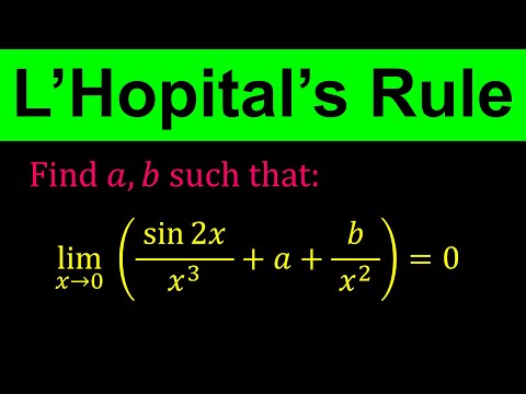 L'Hopital's Rule -