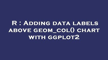 R : Adding data labels above geom_col() chart with ggplot2
