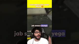 @CarryMinati VERY ANGRY ON LIVE?@CarryisLive viral shorts