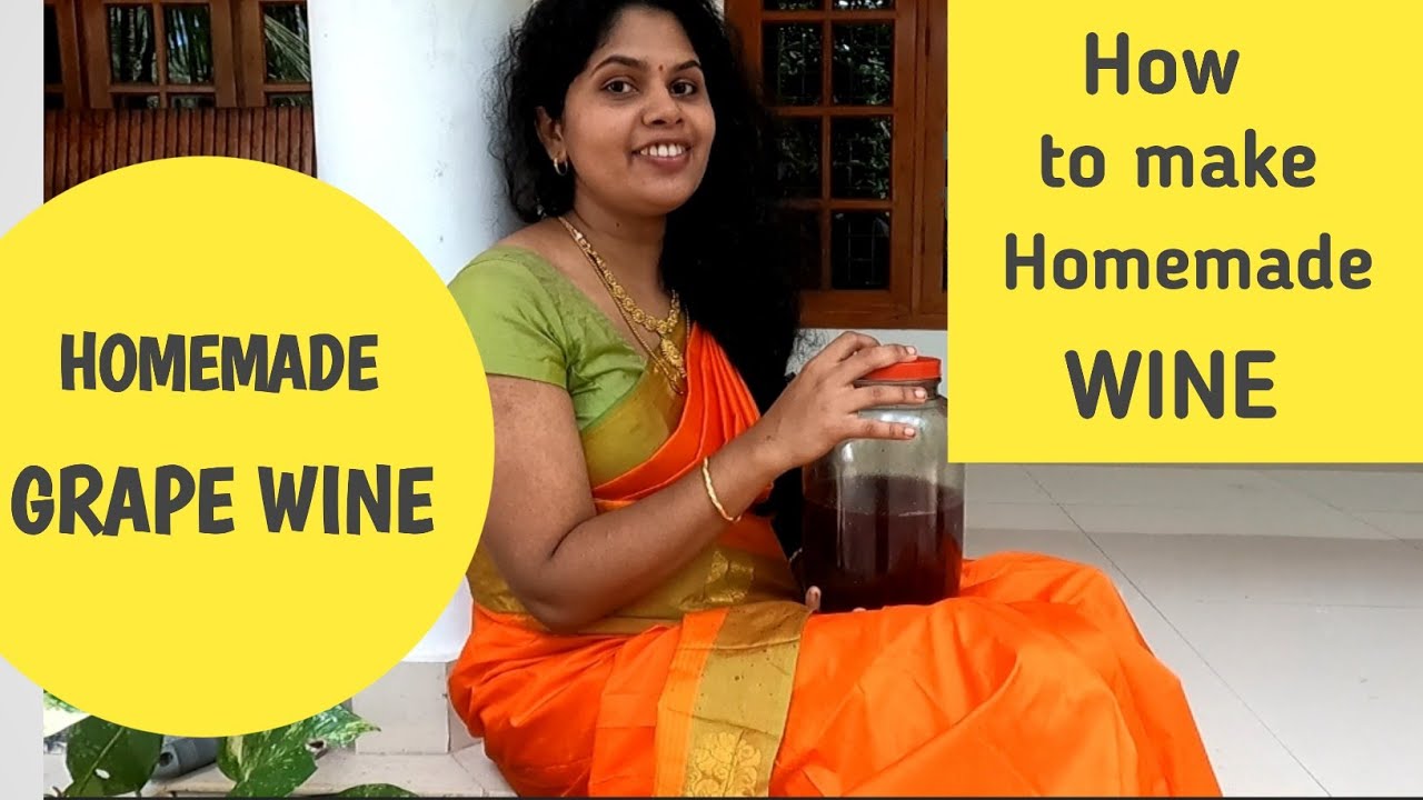 Grape wine with in 21 Days/Healthy Homemade Wine/How to make Homemade wine/Wine recipe malayalam