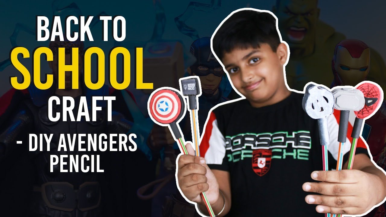 How to Make Avenger Pencil Topper | Best DIY Pencil Topper | Simplest Avenger Craft Idea for Kids