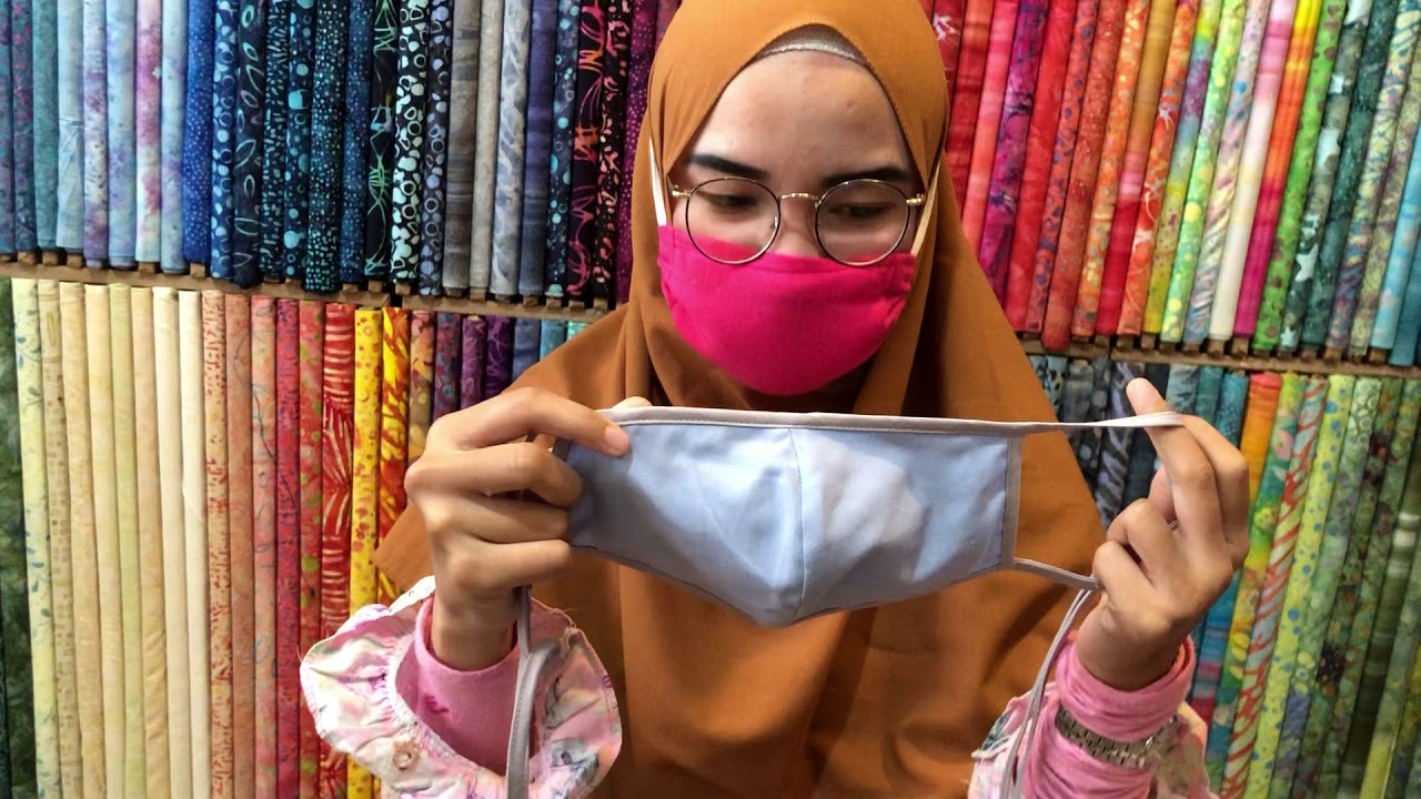  Masker  kain hijab  tali  harga grosir YouTube