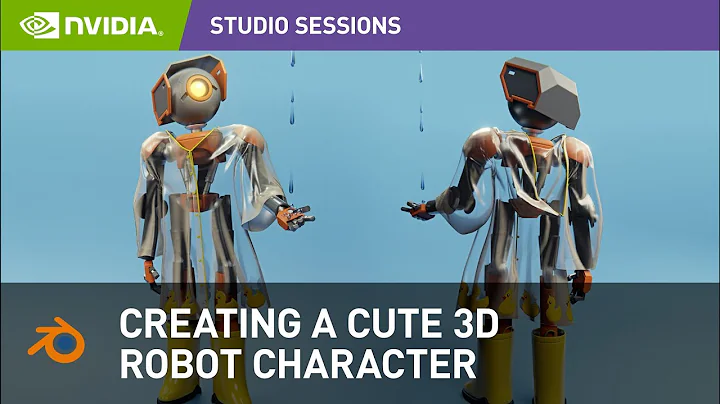[Blender] Creating Cute 3D Robot Character w/ Rach...