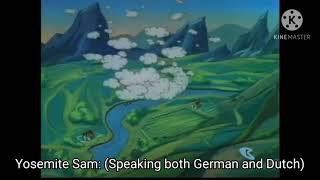 Yosemite Sam Teaches Us Both German And Dutch Mixed Together