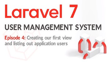 Laravel 7 - User login and management system with roles - EP4 Creating the admin views