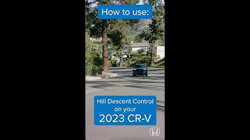 How to Use Hill Descent Control: 2023 CR-V