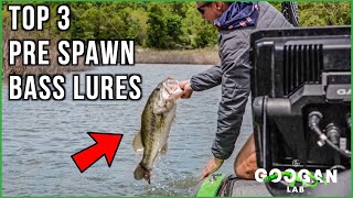 The BEST 3 PRE SPAWN LURES! ( Bass Fishing Tips )