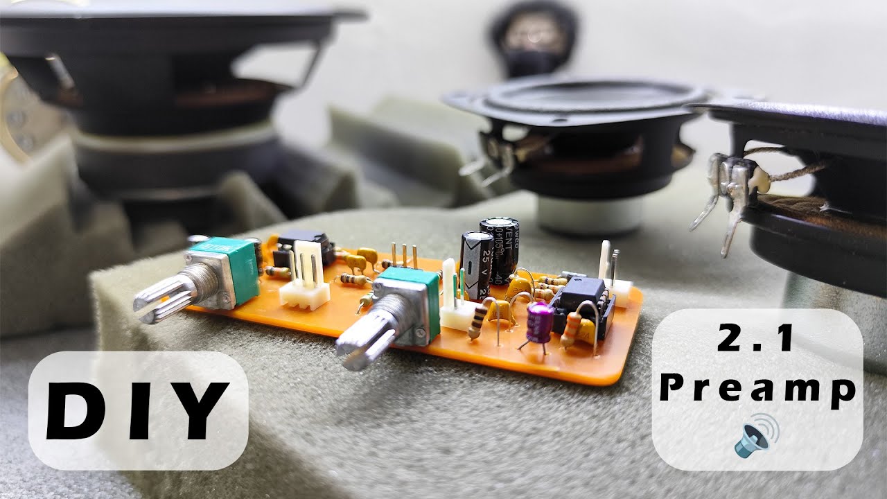 DIY 2.1 Preamplifier Board | Stereo + Subwoofer Filter