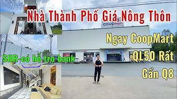 😱NHÀ THÀNH PHỐ GIÁ NÔNG THÔN-Ngay CoopMart Cần Giuộc Quốc Lộ 50 đi lại thuận đường