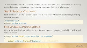 Unleashing the Power of String Interpolation in Unity Inspector