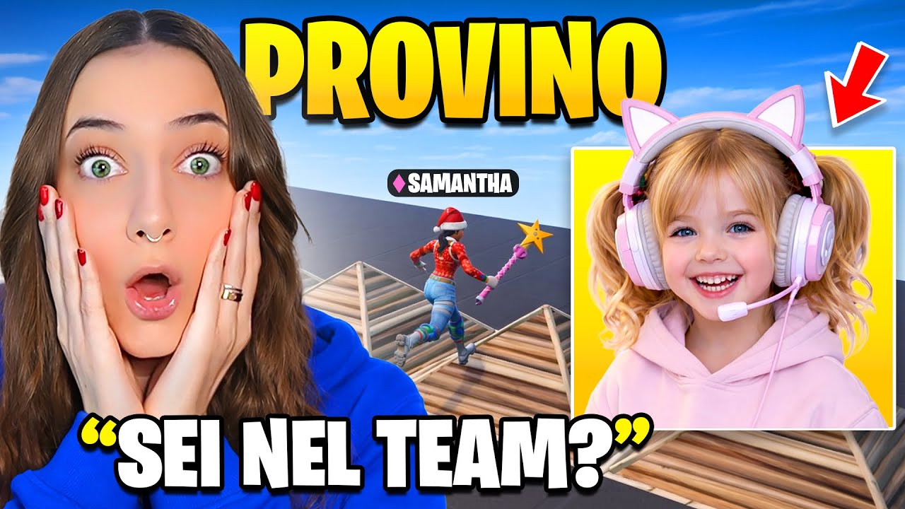 FACCIO IL PROVINO alla BAMBINA DI 10 ANNI PIÙ FORTE in ITALIA su FORTNITE 🤩 *entra nel team?*