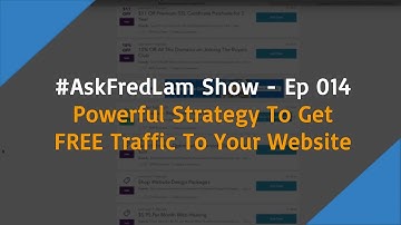 #AskFredLam Weekly Show - Episode 14 | Powerful Strategy To Get FREE Traffic For Your Shopify Store