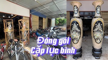 clip ngay 10/5/2024 đóng gói tai cơ sở 2 cặp lục bình cẩn ốc cho khách