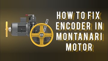 how to fix encoder in geard motor/lift motor/montanari geard motor encoder fixing procedure/tamil