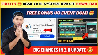 Free UC Event 🔴 Bgmi 3.0 Update is Here | Bgmi 3.0 Update Changes | Bgmi New Update | 3.0 Update