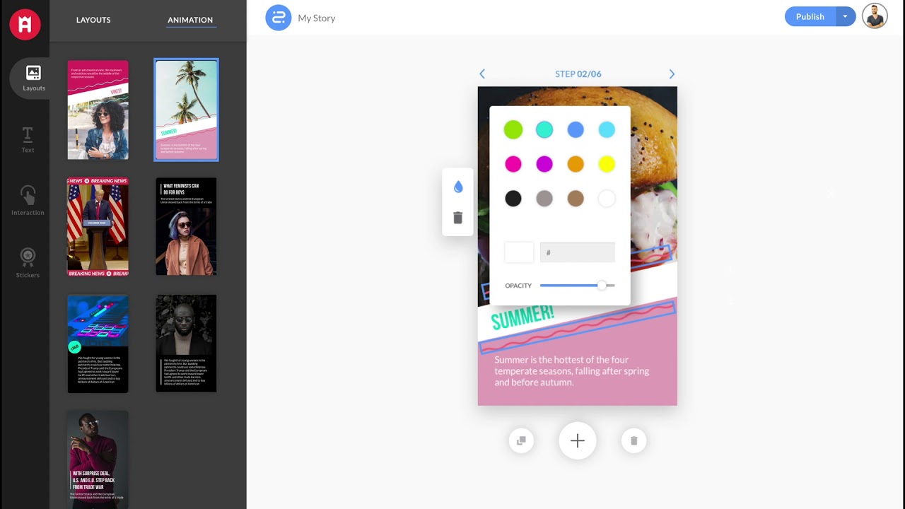 Animated layout - YouTube