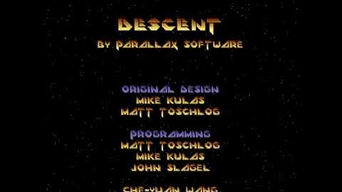 Descent Credits - Tape Recording from MS-DOS in 2001