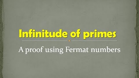 Infinitude of Primes: A proof using Fermat numbers.