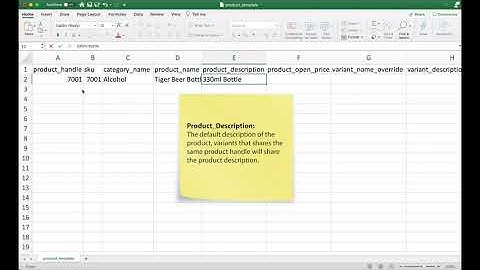 EPOS POS System - Product Bulk Import