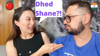Chinese Girlfriend Learns Mumbai Slangs | Indian-Chinese Couple