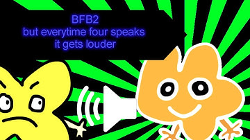 BFB2 but everytime four speaks it gets louder