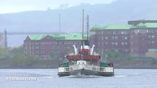Paddle Steamer Waverley returns from dry dock