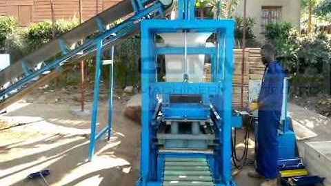 Conmach BlockKing-09MS Block and Interlock Making Machine during Concrete Curbstone Production 1