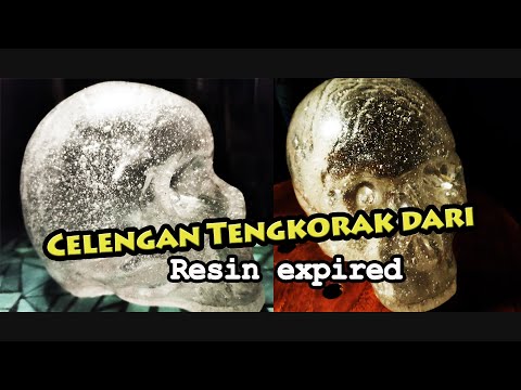Celengan / Coin Bank Tengkorak Dari Resin Kental Expired