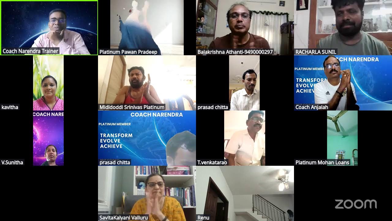 Coach Narendra Trainer's Zoom Meeting
