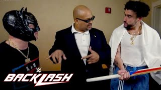 Savio Vega gifts Bad Bunny a Puerto Rican Kendo stick: WWE Backlash 2023 highlights