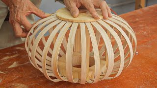 Amazing Creative Ingenious Woodworking Design Idea // Make A Beautiful Night Lights With Soft Curves