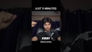 It’s Never 5 Minutes. #shorts #selfimprovement #discipline #focus #dopamine #mindset