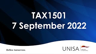 TAX1501