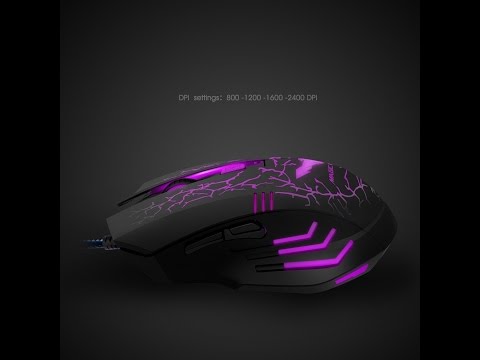 HAVIT HV-MS672 Magic Eagle Gaming Mouse, 2400DPI, 7 Soothing LED Colors, 6 Buttons