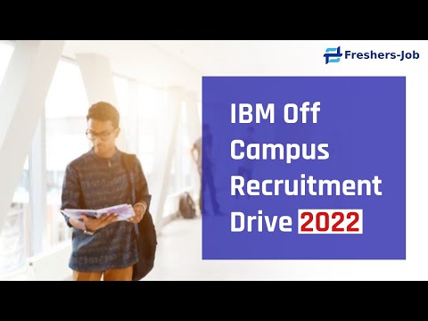 IBM Off Campus Recruitment Drive 2022 | Latest IBM Jobs for Freshers - video from Freshers-Job.Com