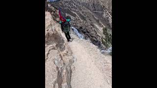 The most dangerous path😮 #vlog #sheyphoksundo #minivlog #travel