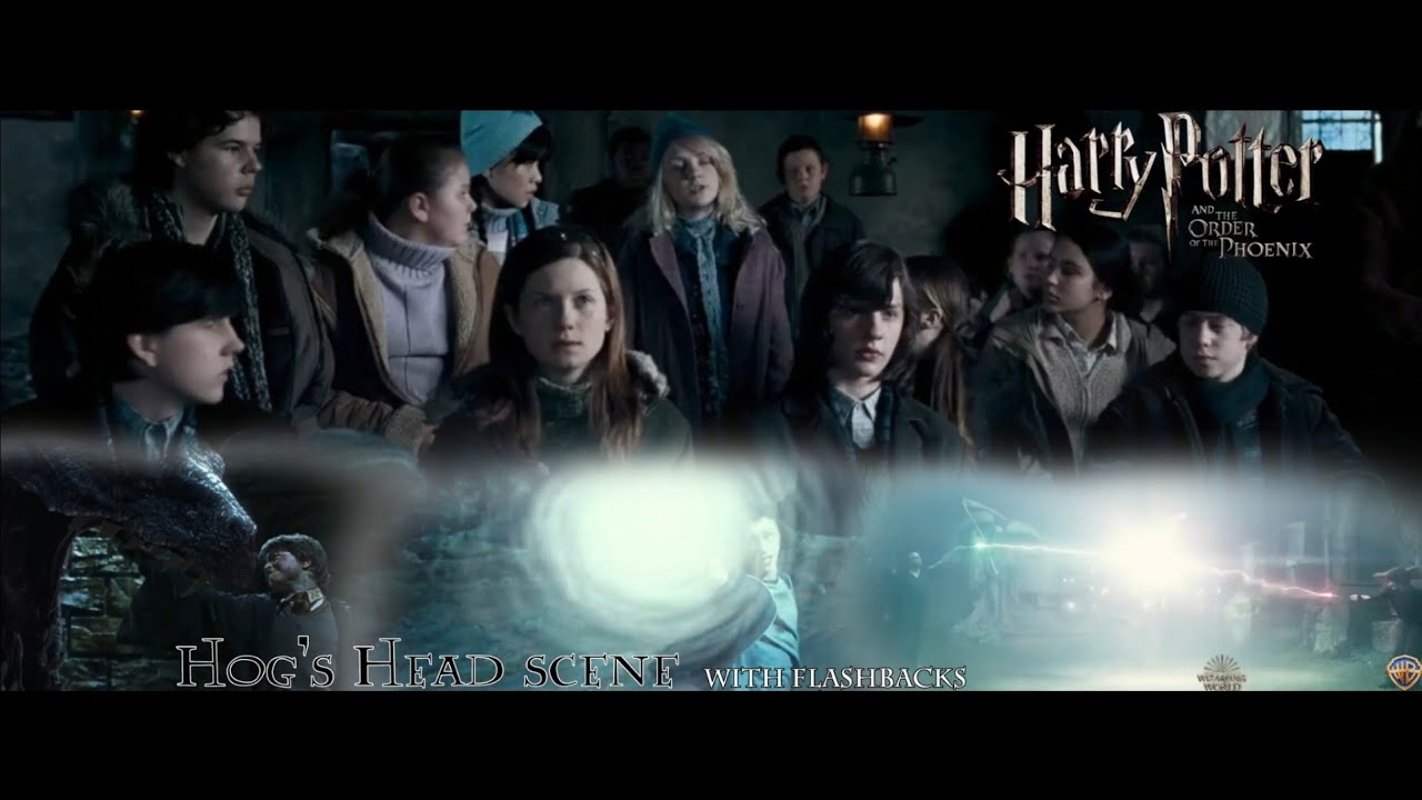 Order of the Phoenix - Hog's Head and Dumbledore's Army meet-up scene (with flashbacks)