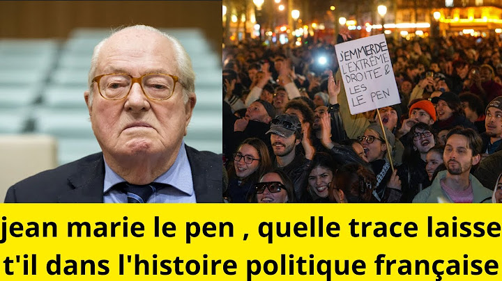 Mort de Jean-Marie Le Pen, retour sur les célébrations polémiques.l'histoire sur ''FUSION NEWS''