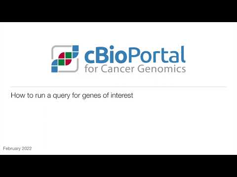 cBioPortal: How to run a query